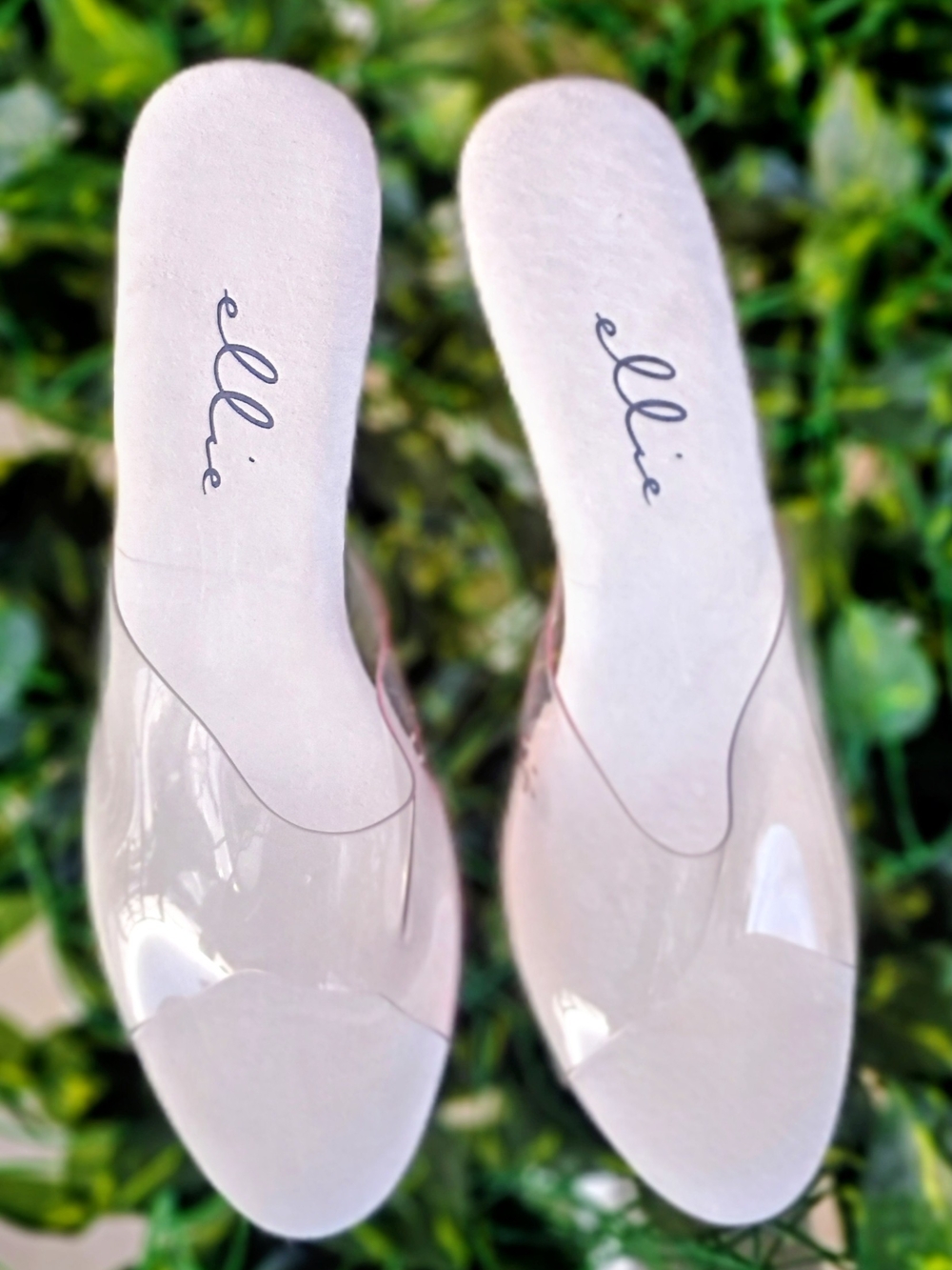 Clear Lucite High Heel Sandal - Size 12 Brand Ellie